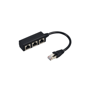 Separador RJ45 Pasivo Triple Puerto — 1 Macho a 3 Hembras Cat 5/5E/6