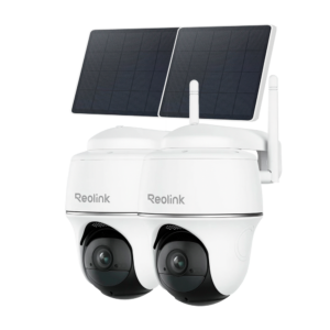 Reolink Kit B420SP Lite 2 – Cámara exterior 2K 4 MP con panel solar y visión nocturna en color