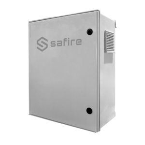 Safire SF-BOX08ECO-IP55 Armario de poliéster SMC con switch PoE L2 8 puertos IP55