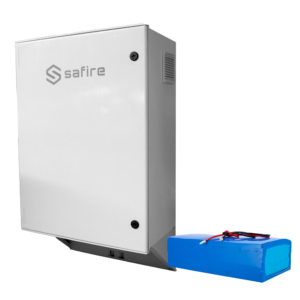 Safire SF-BOX08SOL-BMS-IP55-4800WH Armario Solar Autónomo PoE IP55 con Batería 48V 100A y Switch L2