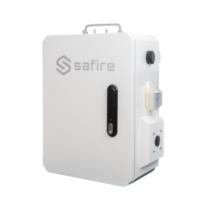Safire SF-BOX5038DUAL8POE-UPS Smartbox metálica IP66 Dual Solar y 220 V AC con switch PoE Gigabit 8 puertos