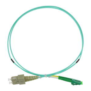 Safire SF-LC-APC-SC-UPC-OM4-DX-1M Latiguillo Fibra Óptica Dúplex OM4 LC APC–SC UPC 1 m