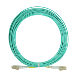 Latiguillo de fibra óptica LC UPC dúplex OM4 50/125 µm LSZH 10 m