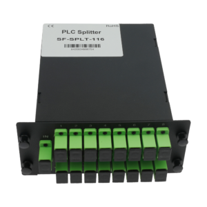 Splitter Óptico PLC 1x16 SC APC Casete Monomodo G.657.A2