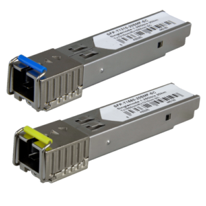 Pareja de Módulos Transceptores SFP Monomodo SC Simplex BiDi 20 km 1.25 Gb/s 1000Base-LX