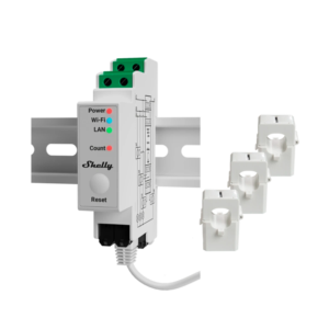Shelly Pro 3EM 120A Medidor de Energía Trifásico WiFi/BT/LAN Carril DIN