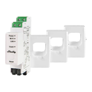Shelly Pro 3EM-400A Medidor de Energía Trifásico Carril DIN hasta 400A