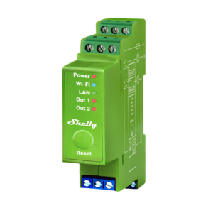 Shelly Pro Dimmer 2PM – Regulador de luz 2 canales carril DIN 2×200 W WiFi/LAN