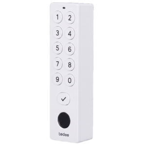 Tedee Keypad Pro TKV White – Teclado biométrico Bluetooth con huella y PIN