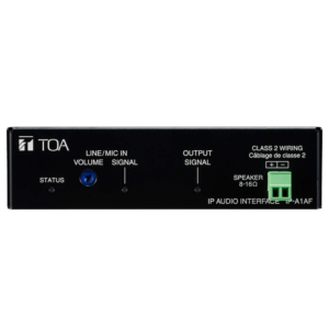 TOA IP-A1AF Interfaz de Audio IP con Amplificador 15 W PoE+