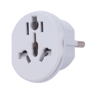 Adaptador de Enchufe Tipo G (UK) a Tipo F (EU) 250V AC 10-16A Blanco