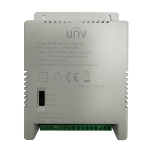 Uniview UV-PWR-DC1205-C8-EU Fuente de alimentación multicanal 8 canales 12 VDC 60 W
