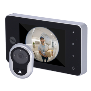Yale DoorViewer 4500 Mirilla Digital con Timbre y Pantalla LCD TFT 4″ Plata