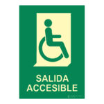Señal fotoluminiscente salida accesible rectangular Clase B EYS-3100