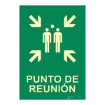 Señal fotoluminiscente punto de reunión rectangular Clase B EYS-3120